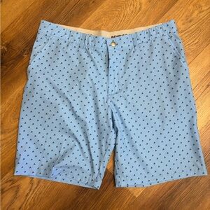 adidas Men's Blue Adidas Pattern Athletic Shorts